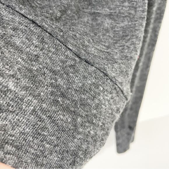 Aritzia Community Women Sweatshirt Pullover Gray Linen Blend Cropped Medium - Picture 4 of 7